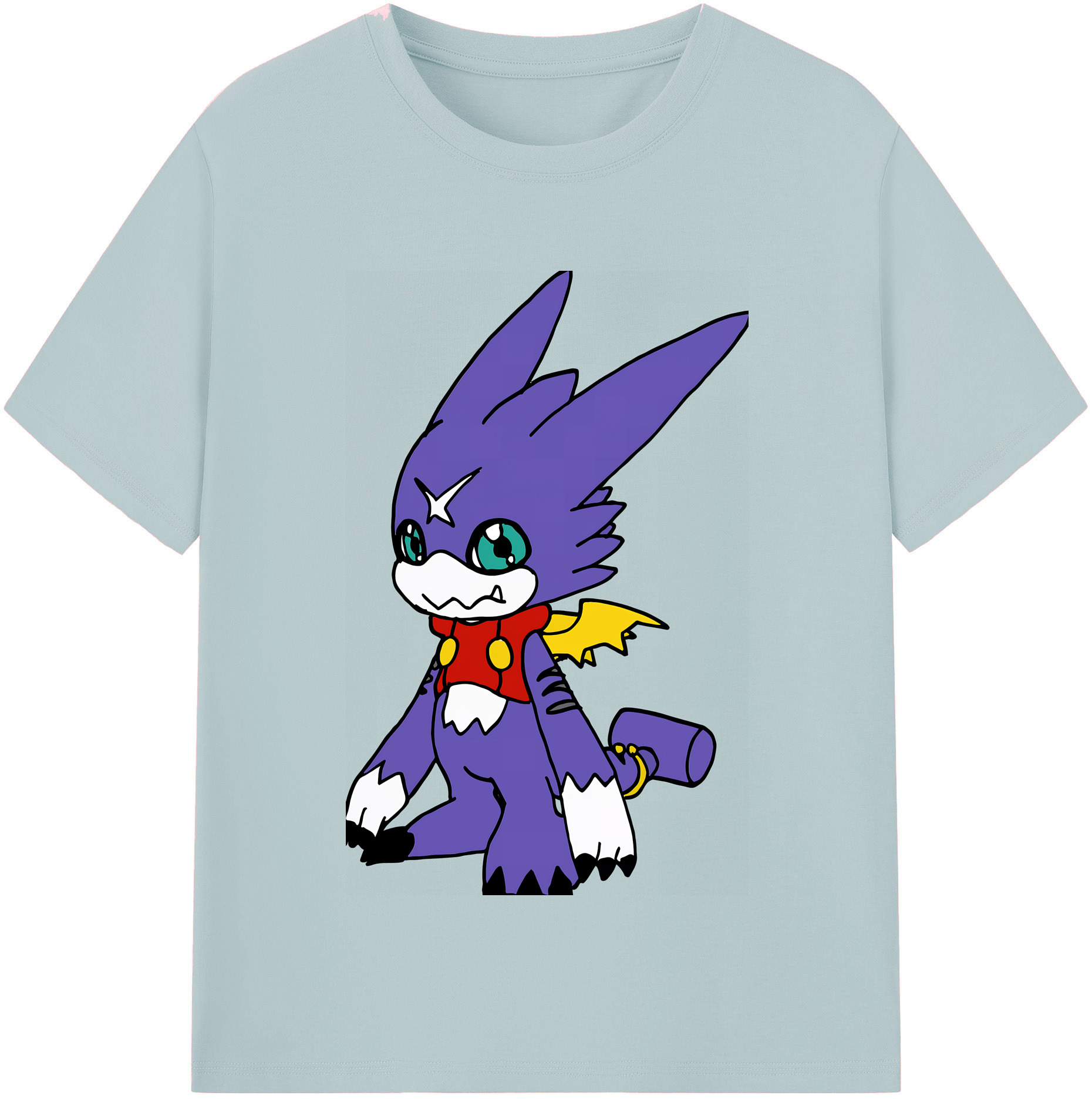 （画像用） Digimon デジタルモンスター/デジモン 綿100％半袖Tシャツ（フロントプリント）